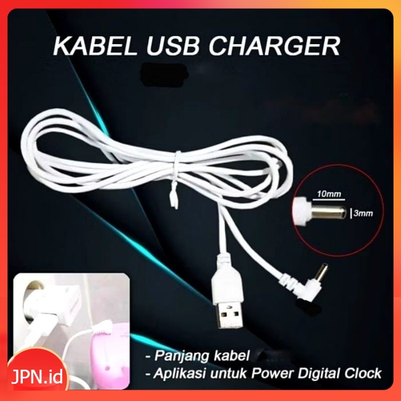 Jack Kabel Power 3.5mm Jack Siku DC 5v / Kabel Sparepart Jam LED Humidifer, Nokia Cas Foreo Kipas Po