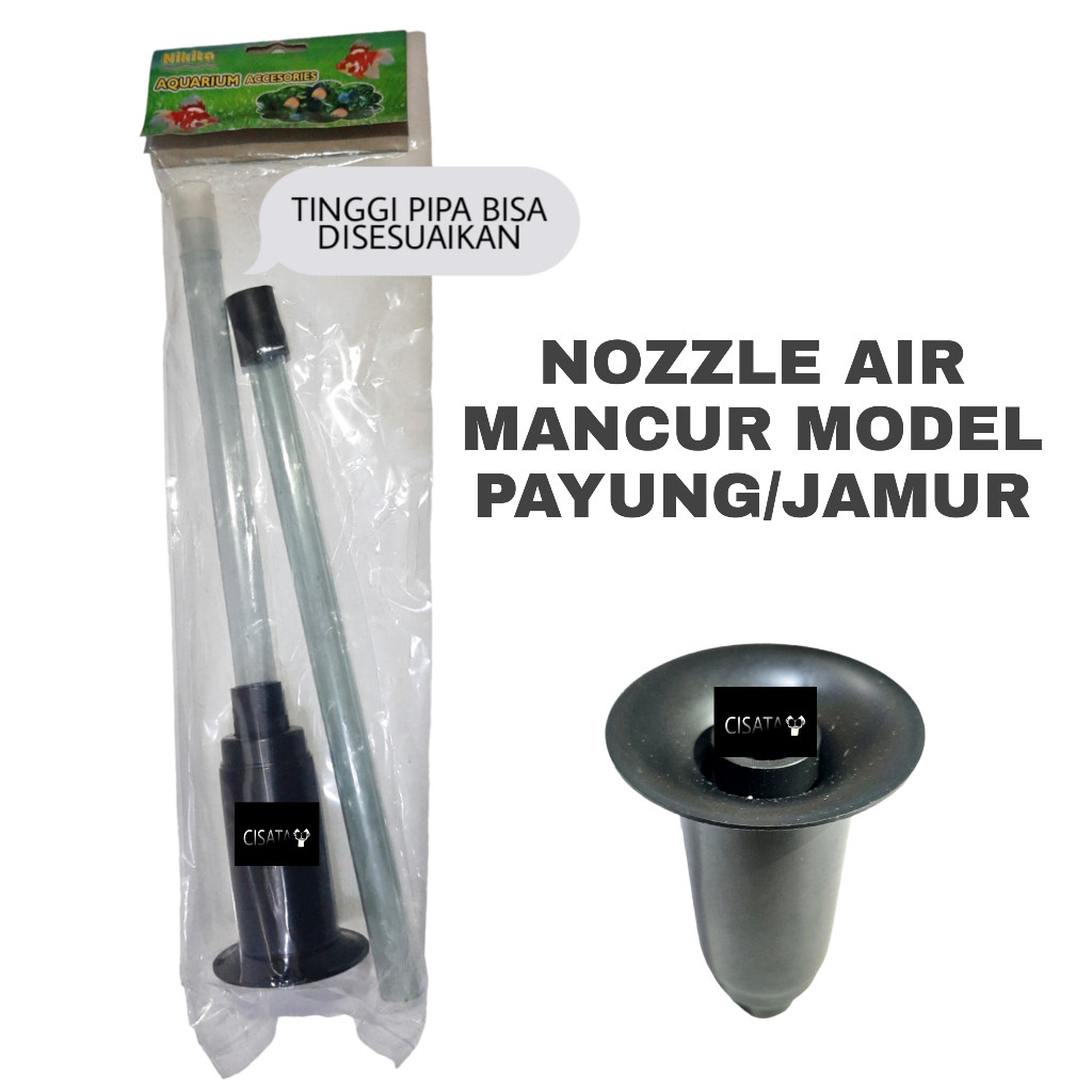 FOUNTAIN JAMUR / MUSHROOM MICRO BUBBLE NOZZLE AIR MANCUR PAYUNG KOLAM AQUARIUM