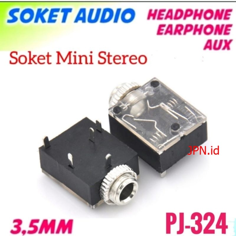 Socket Jack Mini Stereo 3.5mm Female 5 Pin Drat AUX Audio - JPN