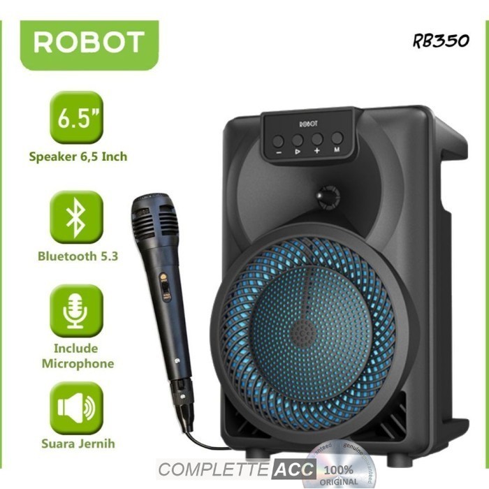 Speaker Mic Bluetooth Robot Rb350 Speaker Bluetooth Robot Rb350 Blueto