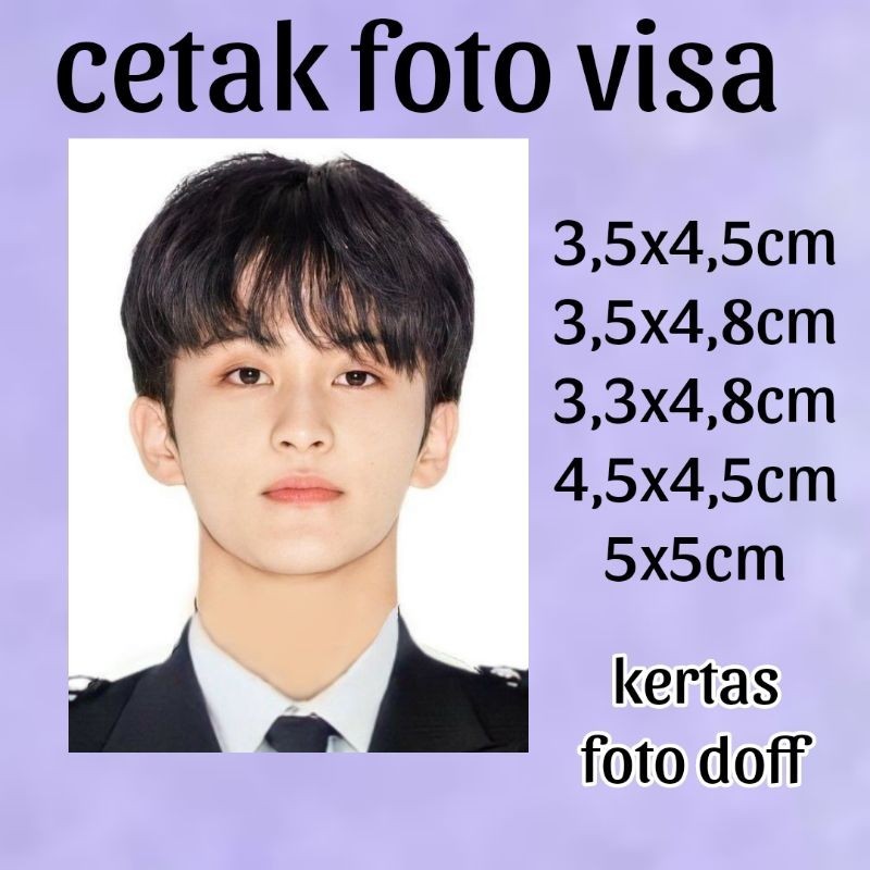 cetak foto visa kertas doff