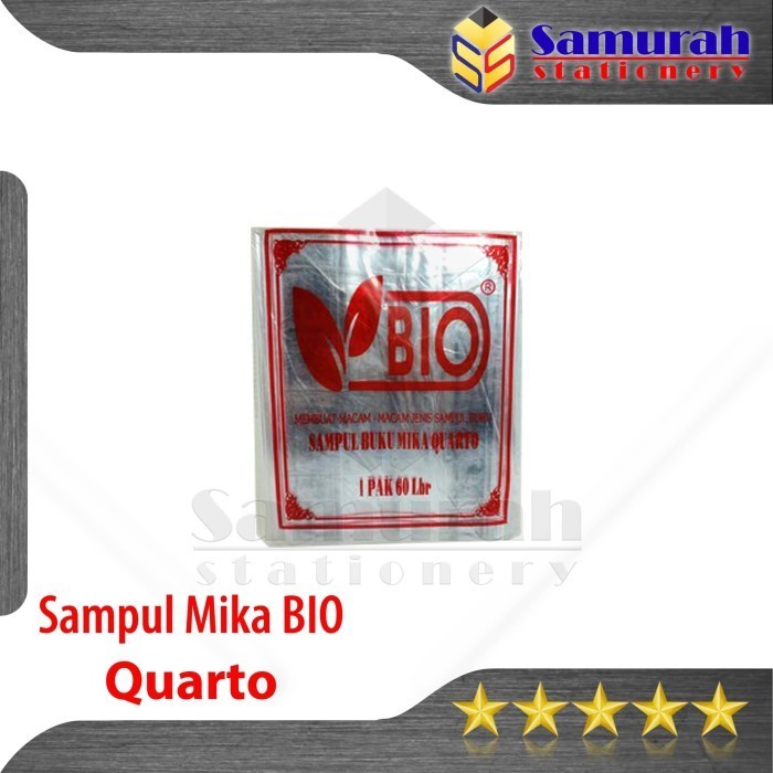 

Sampul Plastik Mika BIO Quarto isi 10 Lembar / Buku Kuarto Sidu 38 58