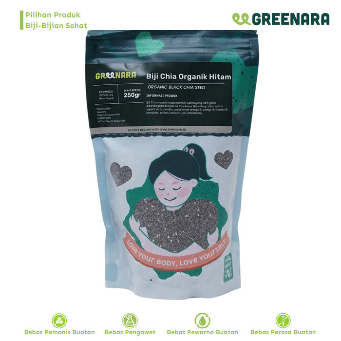 

HEMAT! Biji Chia Hitam Organik 250gr / Organic Black Chia Seed