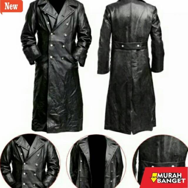 jaket kulit pria garut Jaket semi kulit jubah pnjang terbaru