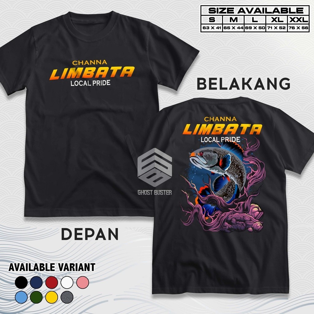 Kaos Channa Limbata Snakehead Local Pride Chana Baju Ikan Hias Fish Predator Aquascaper Mancing Mani