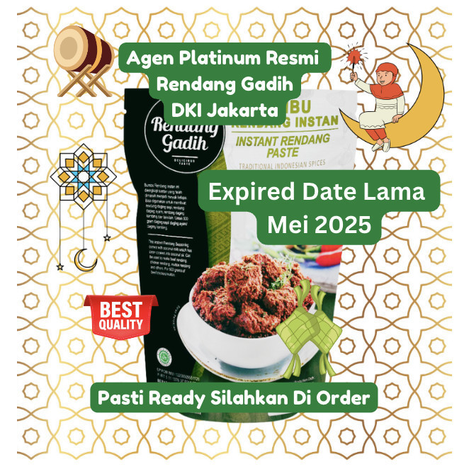 

Bumbu Rendang Instan Rendang Gadih Medium Spicy - Pedas