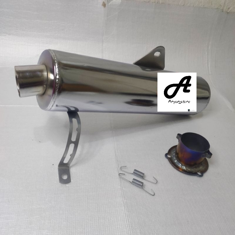 Knalpot Standar Satria FU Silincer CKD STANDAR FU Tabung+Adaftor Satria Fu
