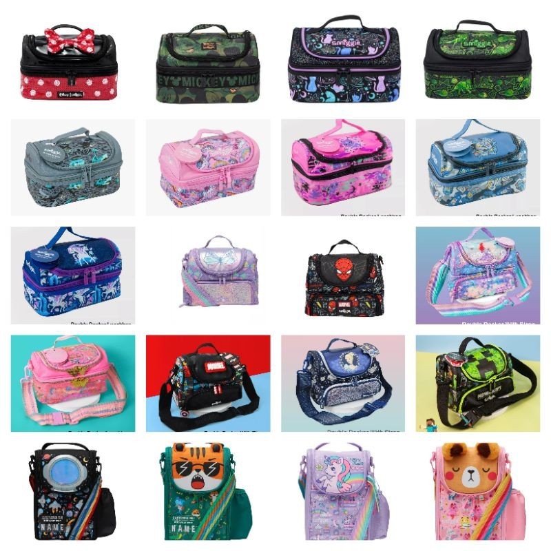 CR56T Smiggle double decker lunchbag/lunchbag Smiggle/TAs makan smiggle