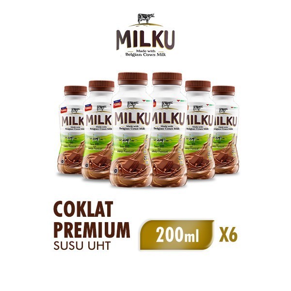 

[ HEMAT ] Milku Susu UHT Rasa Cokelat 200ml x 12 pcs