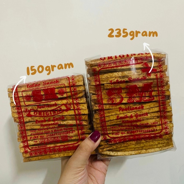 

Talas Stick Susun SM Khas Pontianak 150gr dan 235gr - Balado, Kecil