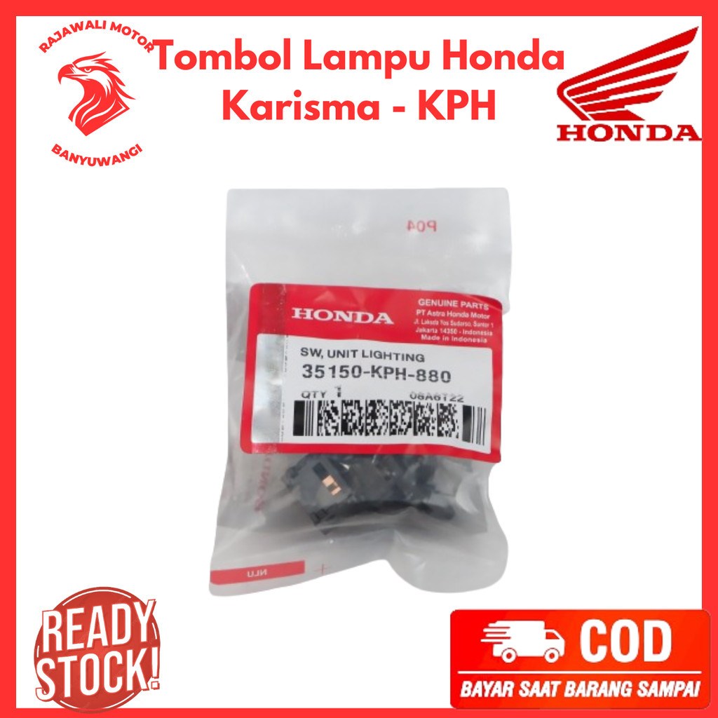 Tombol Lampu Motor Honda Karisma , Supra X 125 , Revo & Vario 110 - 35150-KPH-880