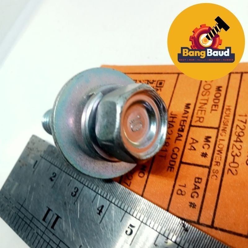 BAUT 17 M12X35 DOBEL RING LEBAR BAUT BAJA PANJANG 3,5 cm drat krucut