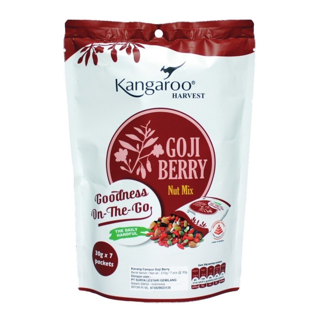 

Kangaroo Goji Berry Nut Mix 210gr - Kanguru Kacang Campur