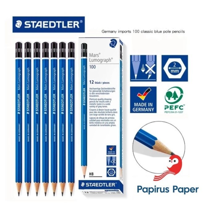 

Staedtler Mars Lumograph Pensil 2B 12 Pcs