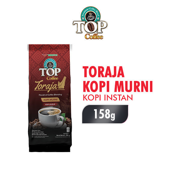 

Top Coffee TORAJA KOPI BUBUK MURNI 158 GR PLUS GELAS