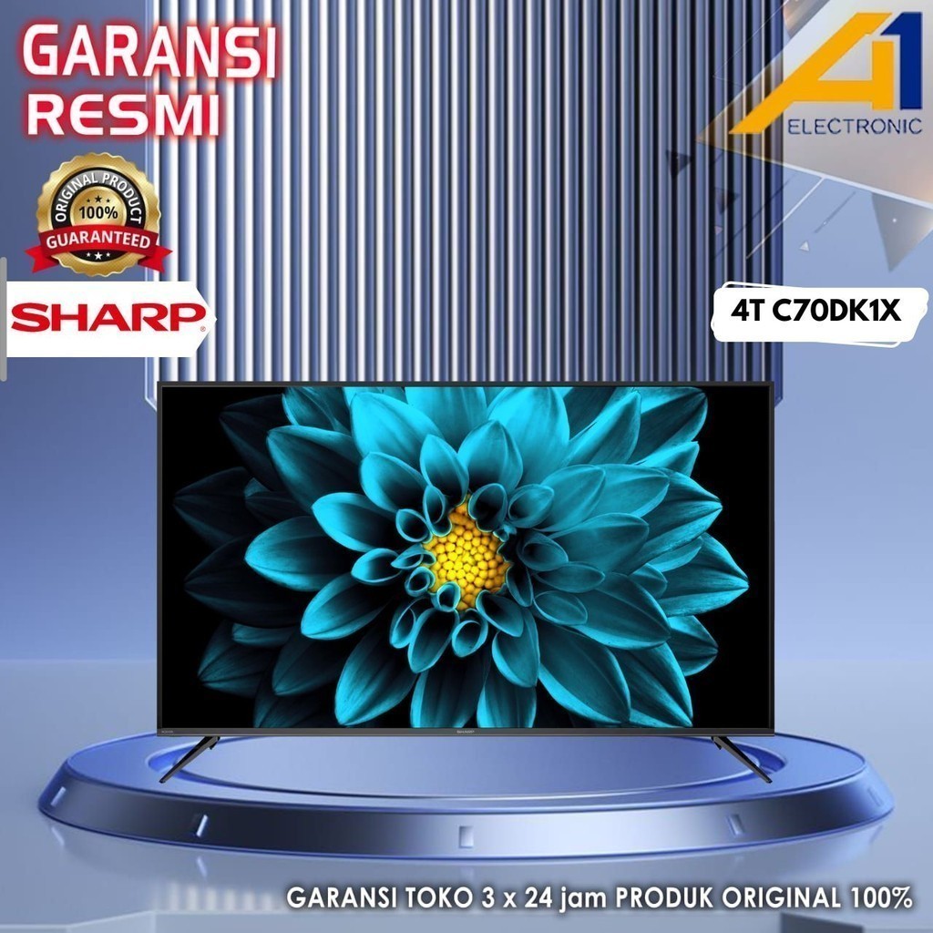 SHARP Smart Android TV 4T C70DK1X / 4TC70DK1X LED TV UHD 4K 70 Inch