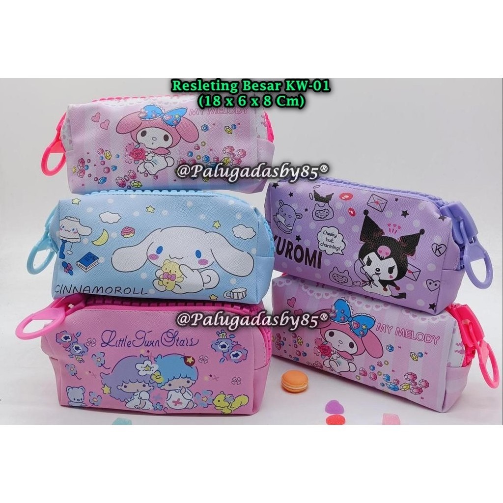 

(1 Biji) Tempat Pensil Resleting Sanrio KW-01 18 x 6 x 8 Cm / Kotak Pensil Resleting GXLKL
