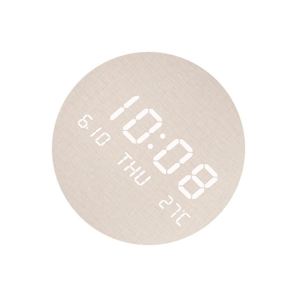 Durable Construction Wall Clock For Accurate Timekeeping Unique Style Lightweight Digital Wall Clock