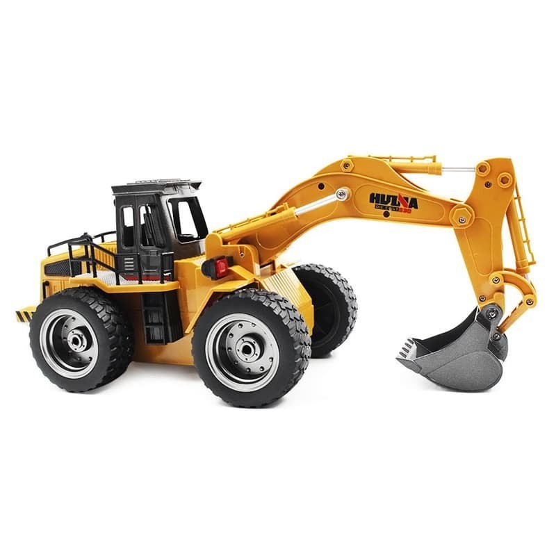 Mainan RC Miniatur Alat Berat Huina Remote Control 1530 Excavator 1/18 6CH 2.4GHz Mainan RC Alat Ber