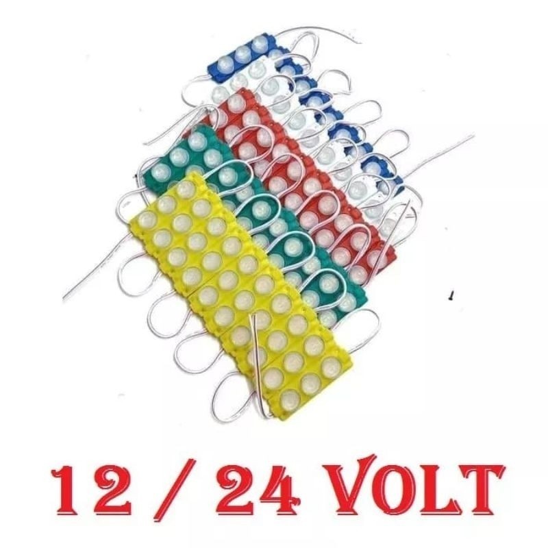 [ DELSER MOTOR ] TERLARIS LAMPU LED MODUL SMD 3 MATA SMD JUMBO DC 12V DAN 24V 3 WATT 12 VOLT 24 VOLT