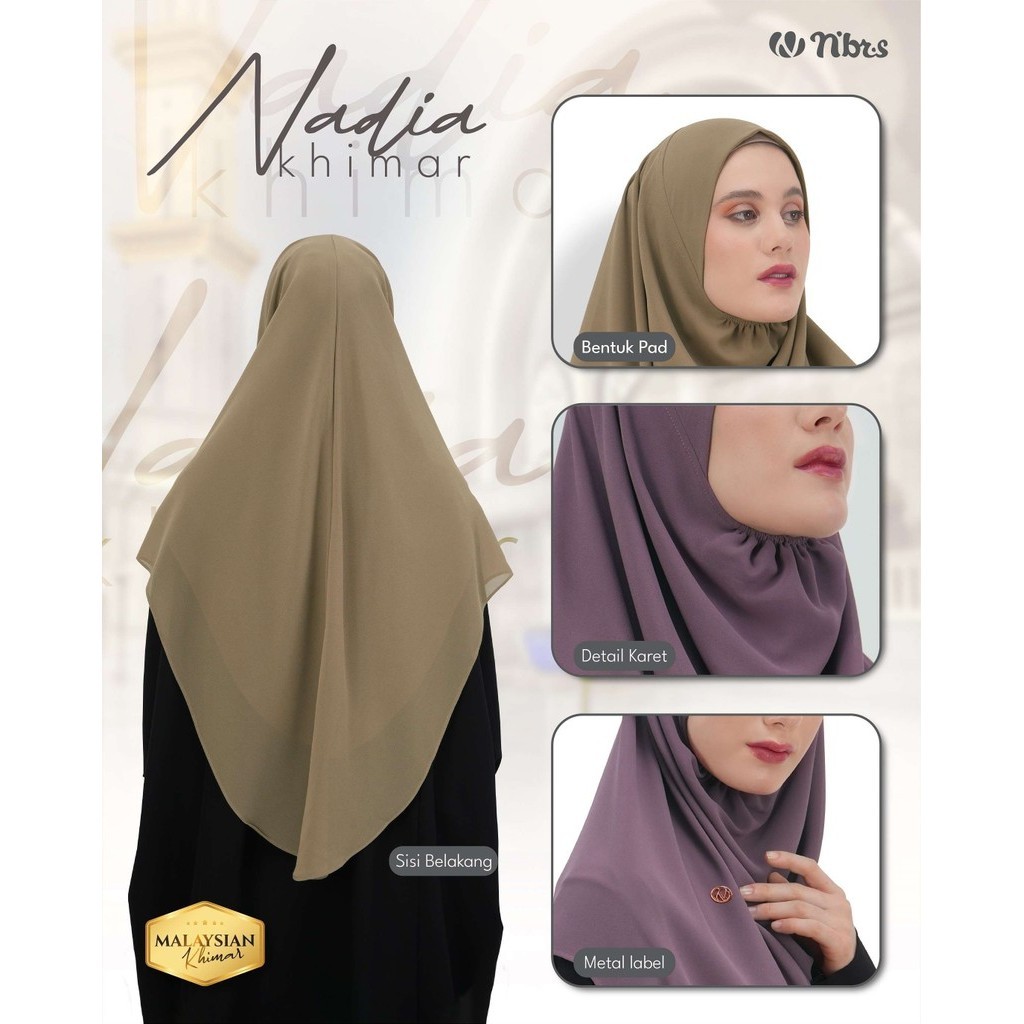 Pashmina Instant Nadia Hijab Instant By Nibras