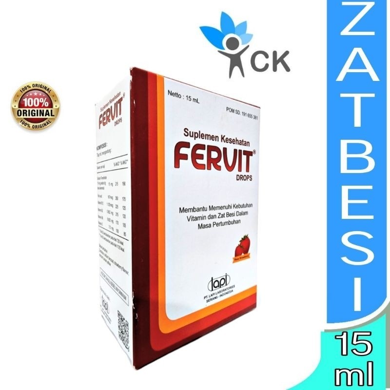 FERVIT DROP 15 ML suplemen zat besi untuk bayi