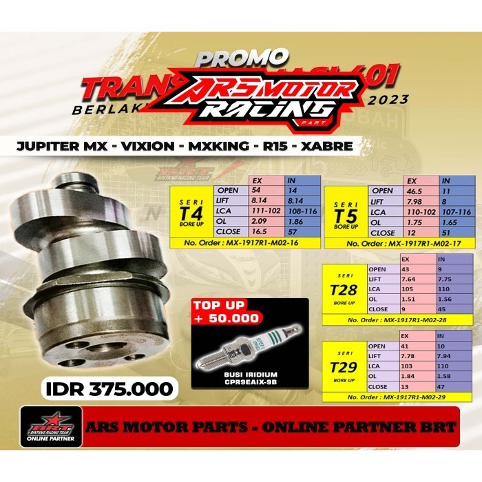 NOKEN AS BRT T2 - T29 JUPITER MX . MX KING . NVL . NVA . VIXION OLD .