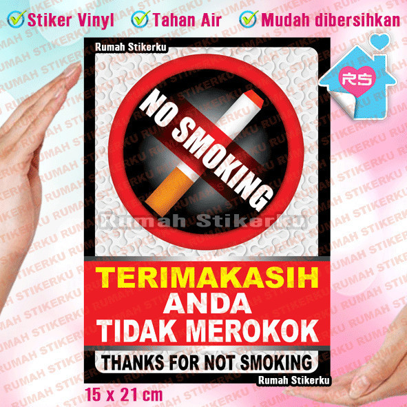 

STIKER NO SMOKING - DILARANG MEROKOK - TIDAK BOLEH MEROKOK - STIKER