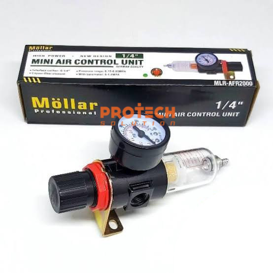 Mollar 1/4 Inch Single Air Filter Regulator - Filter Udara Kompresor