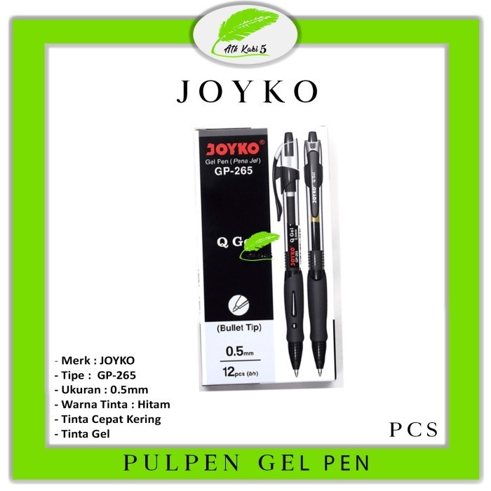 

promo ✨ -Pulpen Gel Joyko GP-265 Q-Gel 0.5mm / Pulpen Joyko Q-Gel ( Perlusin )