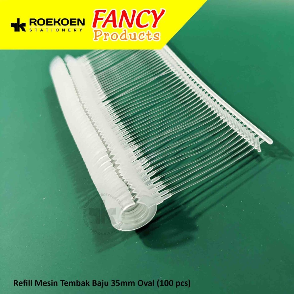 Tanpa Merk Tag Pin Refill Mesin Tembak Label Baju - Oval