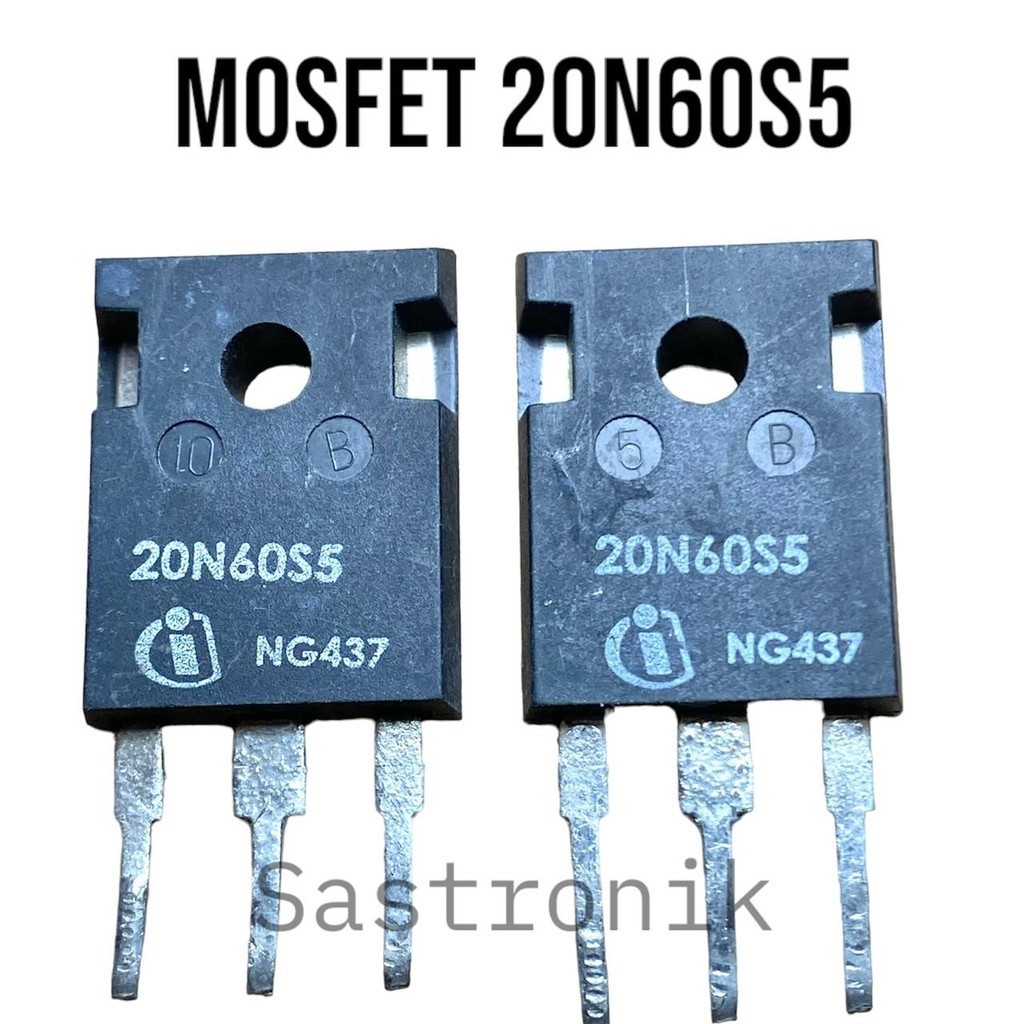 mosfet 20N60S5 20A 600v cabutan original raedy