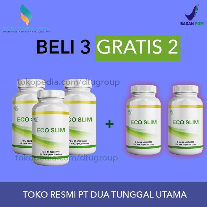 ECOSLIM ORIGINAL - Beli 3 Gratis 2 PROMO ECO SLIM | Obat Pelangsing