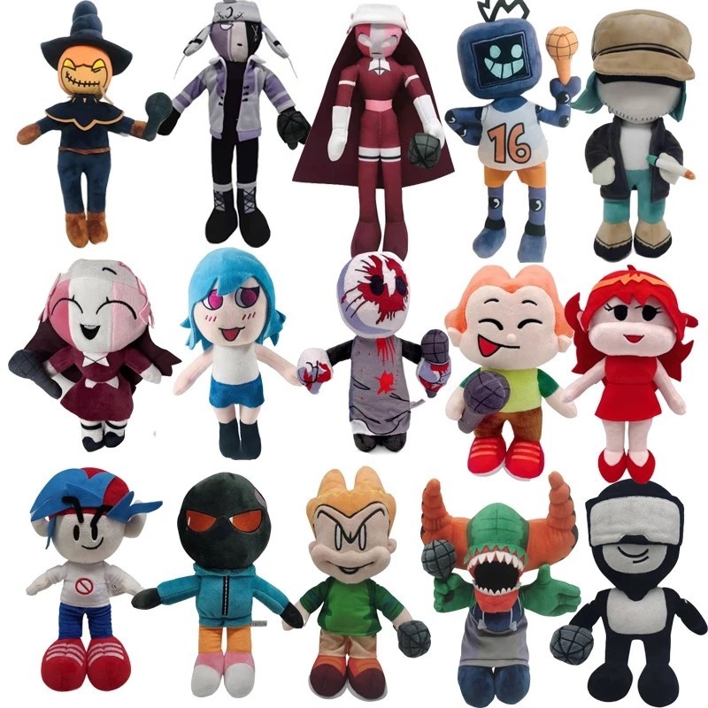 Friday Night Funkin Plush Toys Spooky Month Skid and Pump Game Stuffed Doll Sarvente Ruvyzvat Garcel