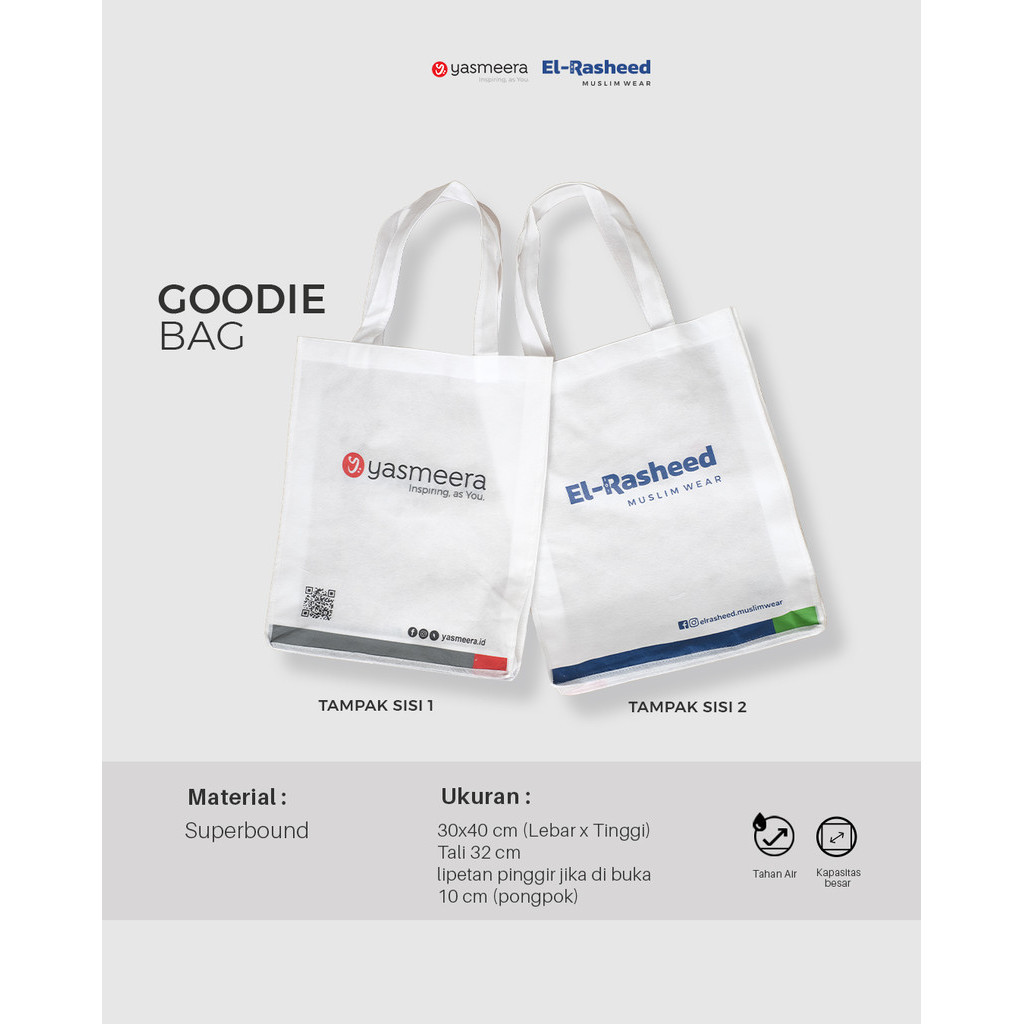 

Goodiebag Premium Tebal by Yasmeera ORIGINAL / Goodie Bag / Tas Kain