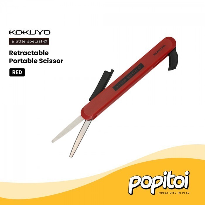 

KOKUYO Retractable Portable Scissor Gunting Lipat Mini - RED