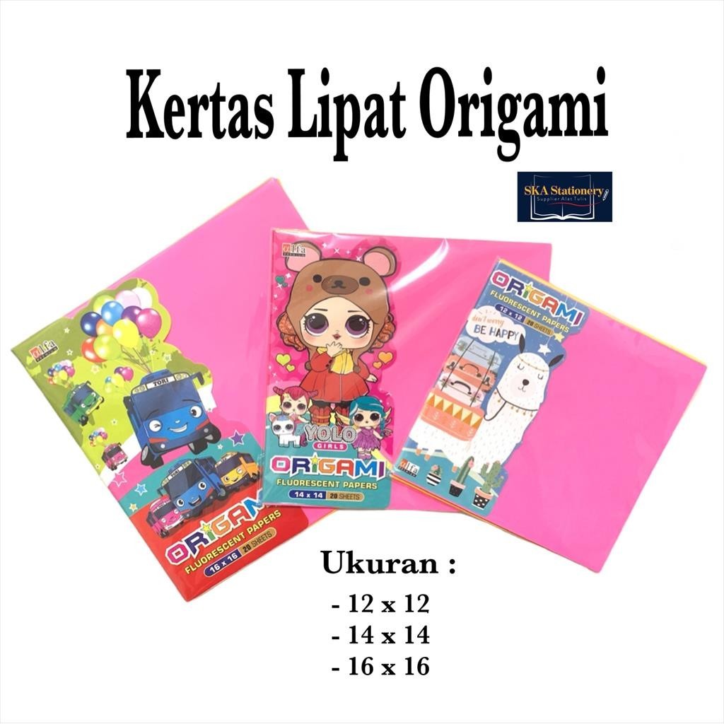 

Kertas Lipat Origami 2 Sisi Warna (Pak Kecil)