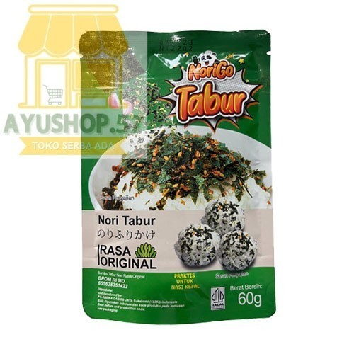 

NORIGO NORI TABUR RUMPUT LAUT PANGGANG 60gr - ORIGINAL - AYUSHOP57