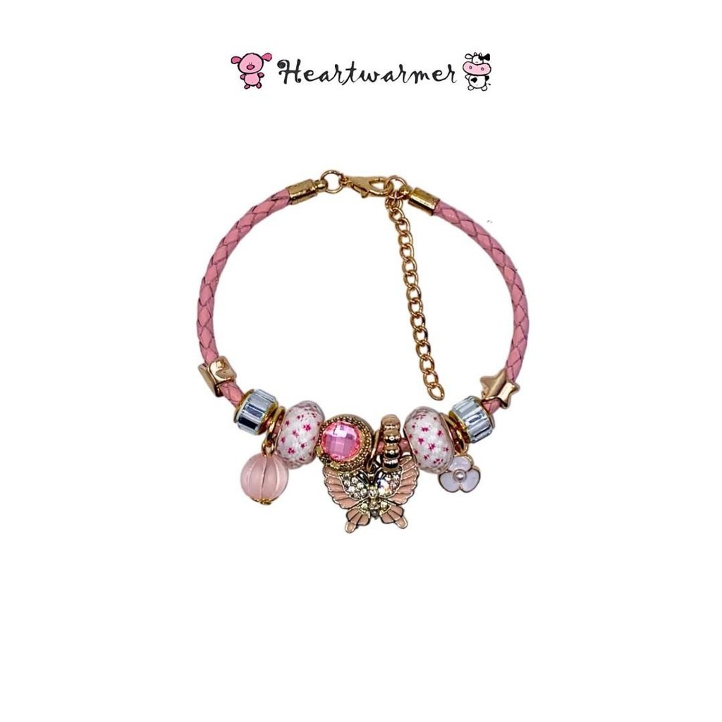 Gelang Pandora Tali Kepang Bulat Mix Box