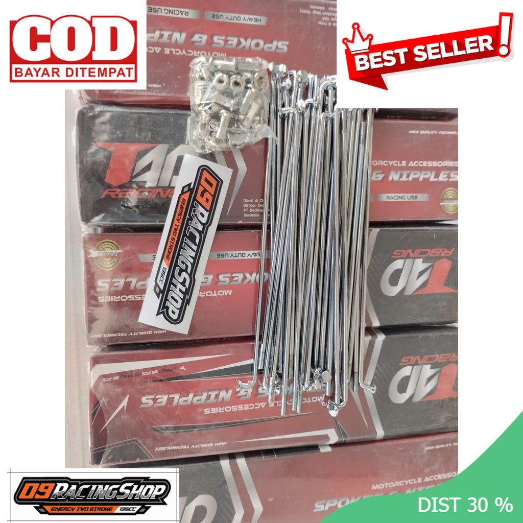 Ruji Depan Belakang Ring 18 Chrome Untuk Velg Ring 18 Rx King