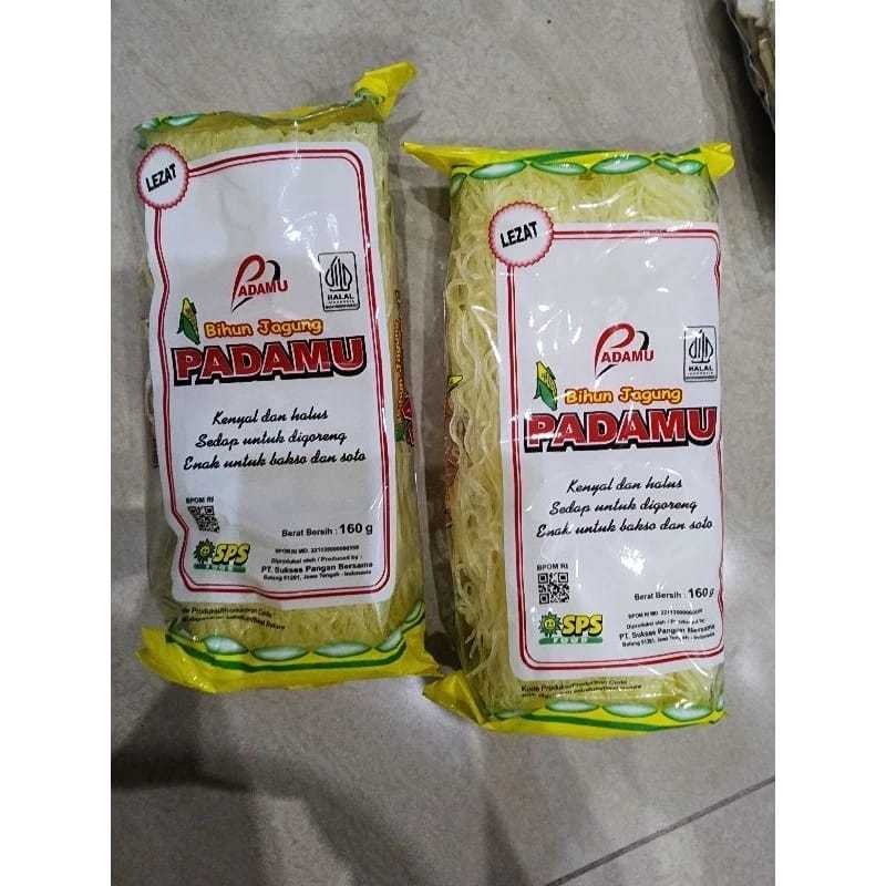 

BIHUN JAGUNG PADAMU KUNING 160 GRAM