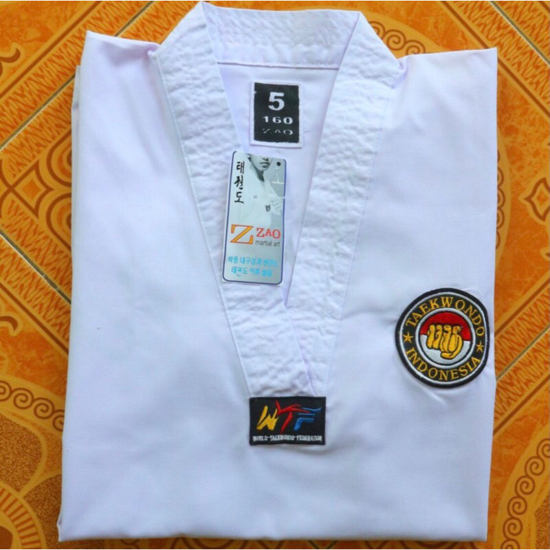 AA23EF (READY) ZAO DOBOK PEMULA TAEKWONDO