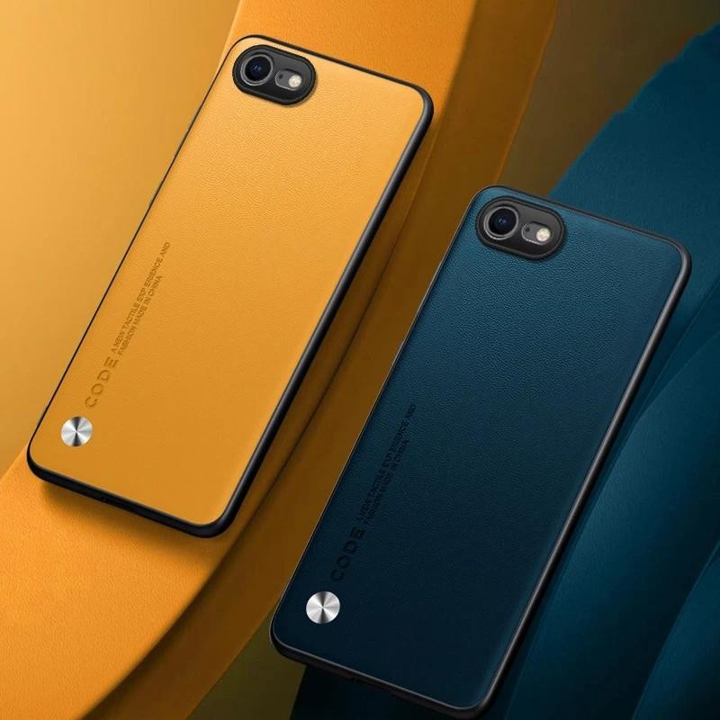 New Phone case iPhone 7 8 SE2 SE3 Carbon Fibre Leather Silicone Full Protection Casing For iPhone SE