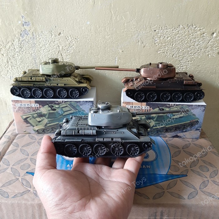 Toys Tank T34 Tank Militer Kendaraan Perang Mainan Anak