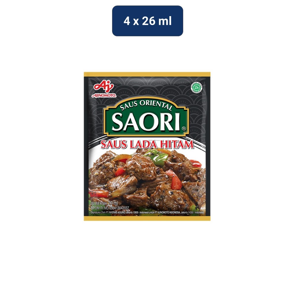 

Saori Lada Hitam 4 x 26 ML