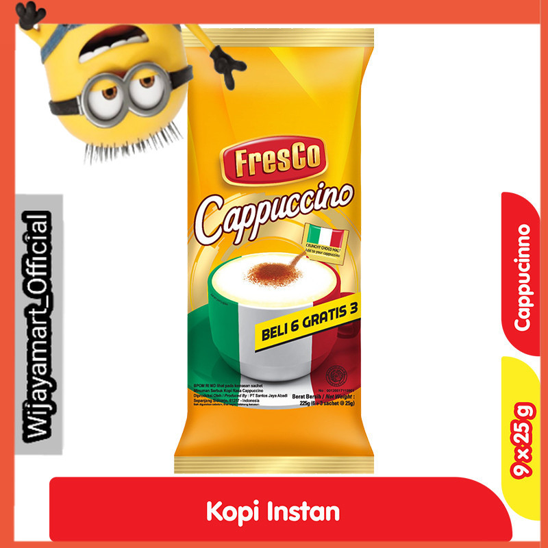 

FresCo Kopi Cappuccino 6+3 x 25 g