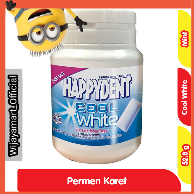 

HAPPYDENT White Mint Botol 52.8 g