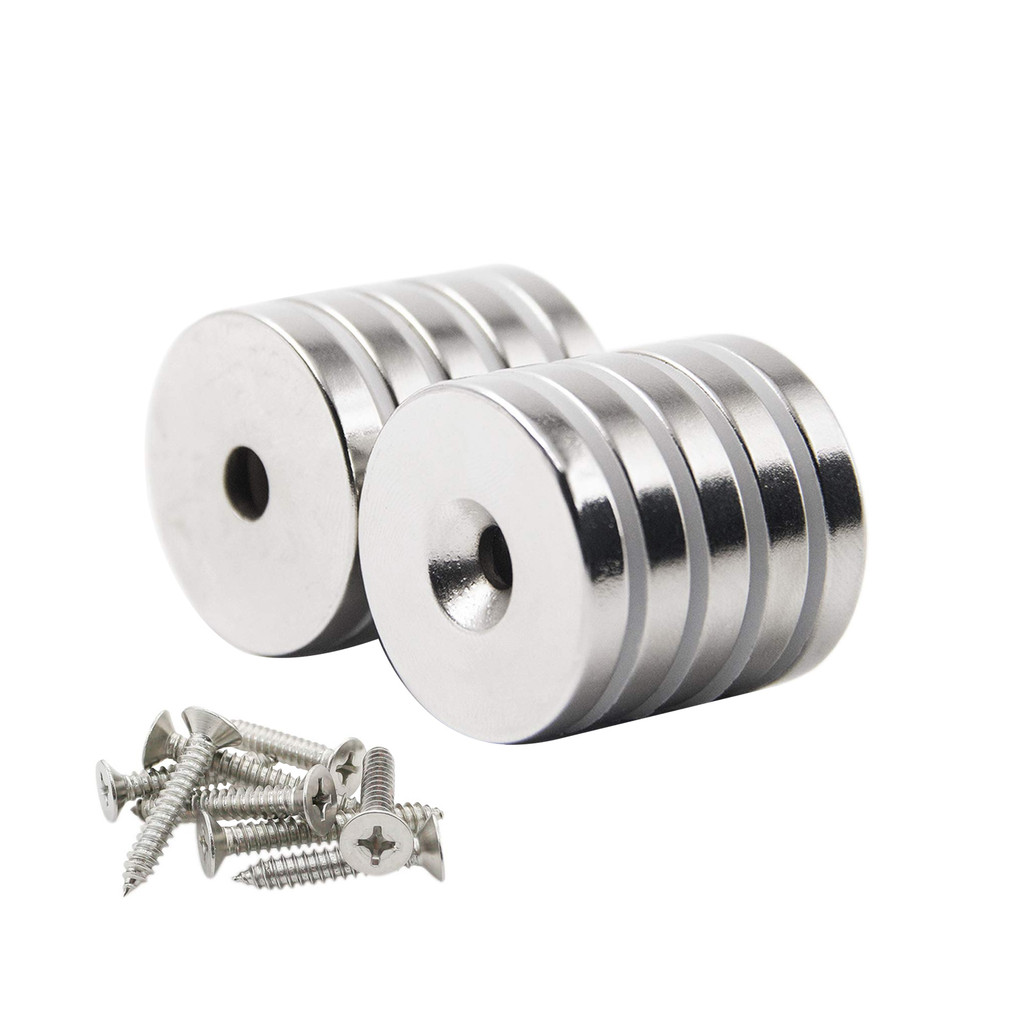 

5/10/20Pcs 15x3 Hole 4mm N35 NdFeB Countersunk Round Magnet Super Powerful Strong Permanent Magnetic Imane Disc With M4 Screws