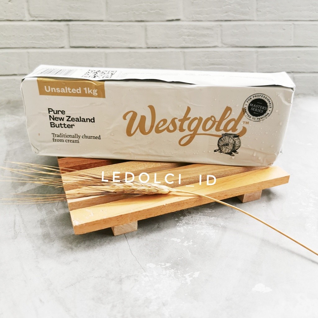 

WESTGOLD NEW ZEALAND BUTTER MENTEGA UNSALTED/TAWAR MASTER'S PUTIH 1 KG