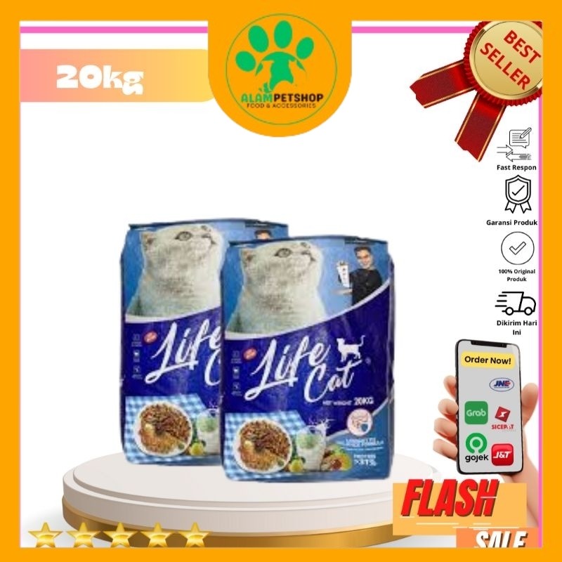 Makanan Kucing Life Cat Food 20kg|B. Dry Food 20kg